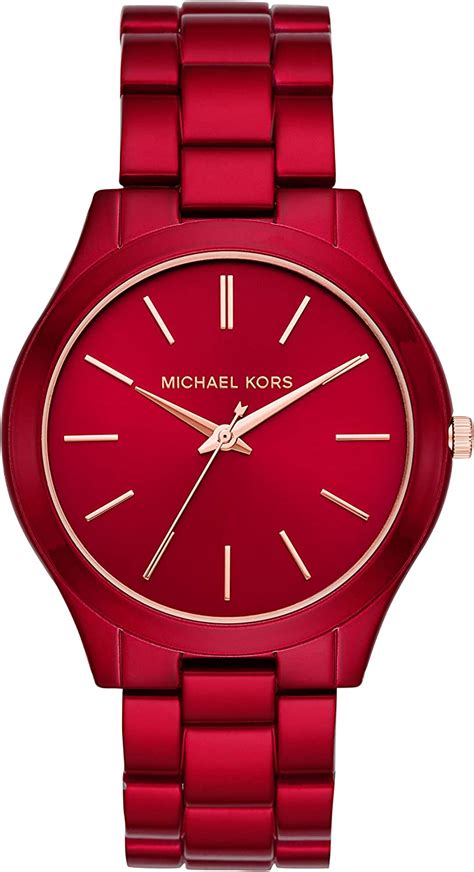 michael kors watch red|mk3895.